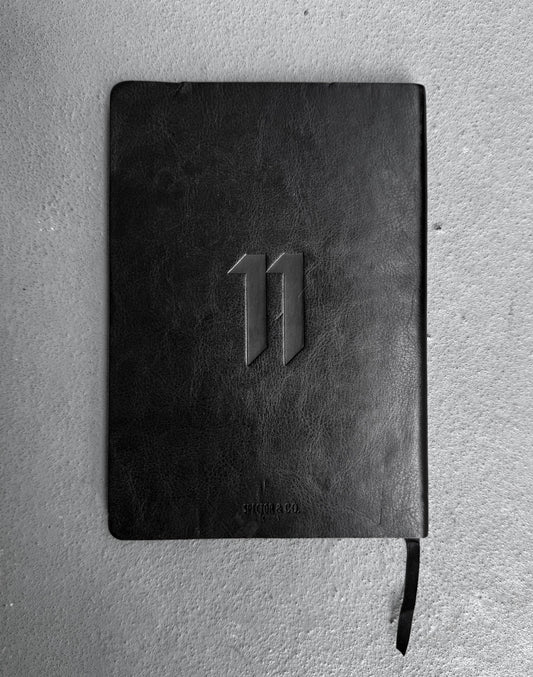 11 by Boris Bidjan Saberi Leather-Bound 160 Page Notebook