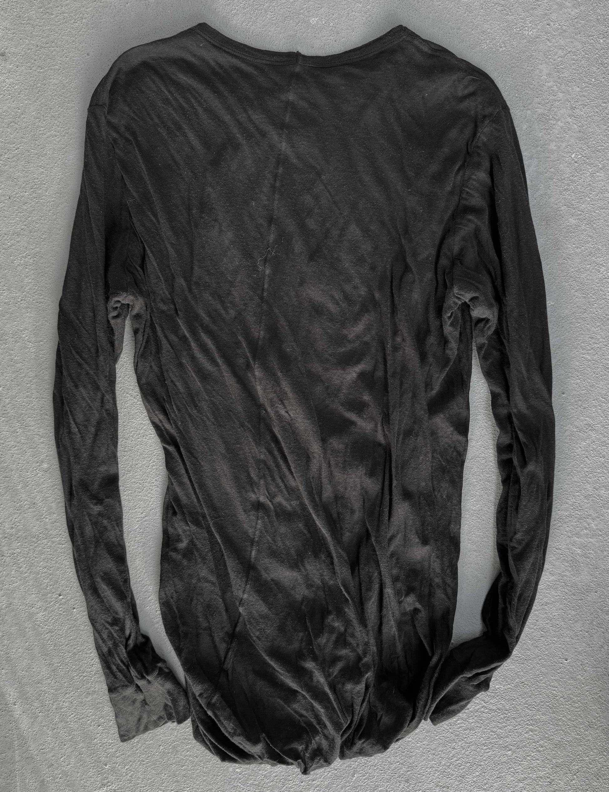 Rick Owens SS20 "TECUATL" Double Layered Long-sleeves detail | DRIEW GARMENTS