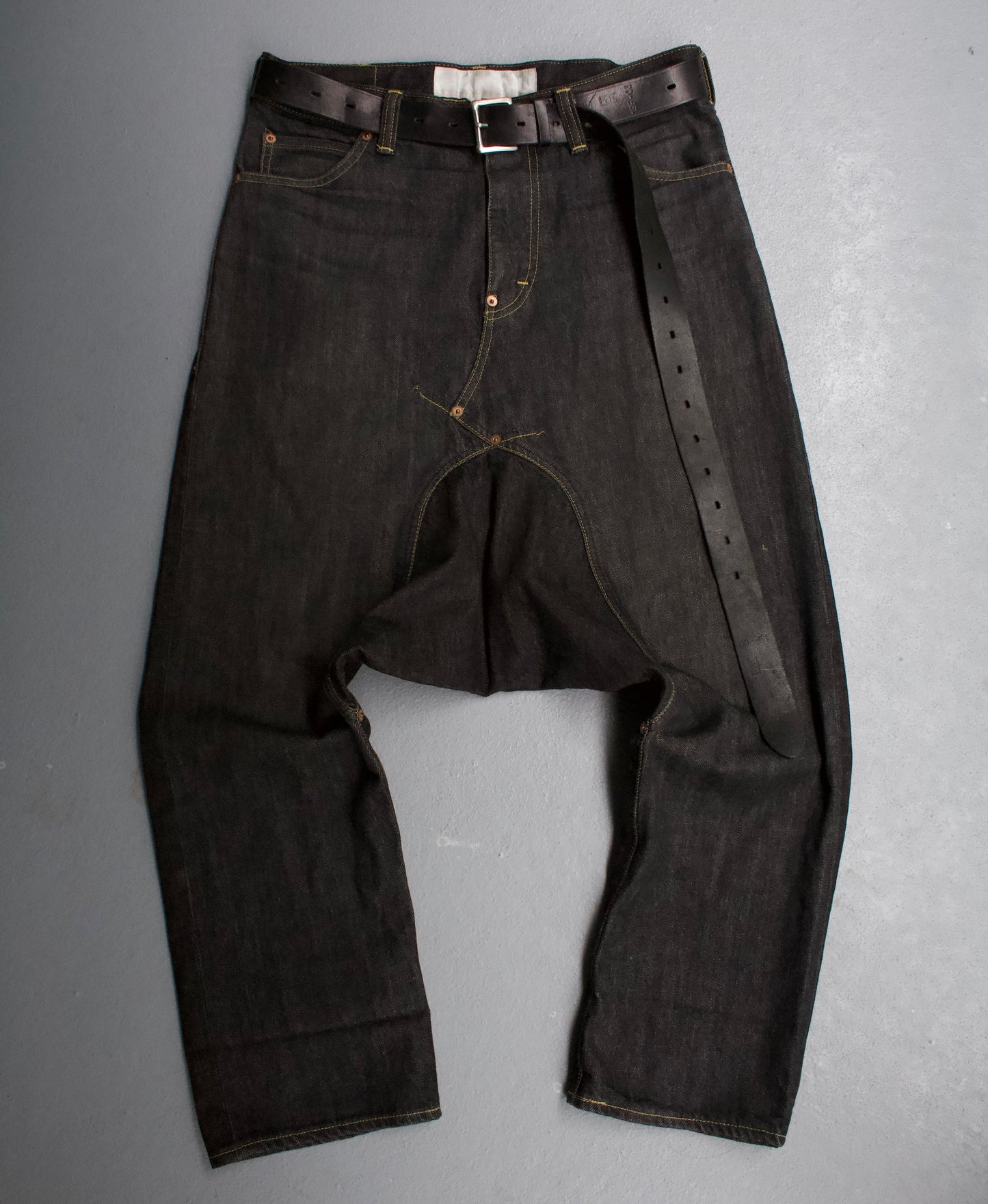 GANRYU SS14 Drop-Crotch Indigo Denim