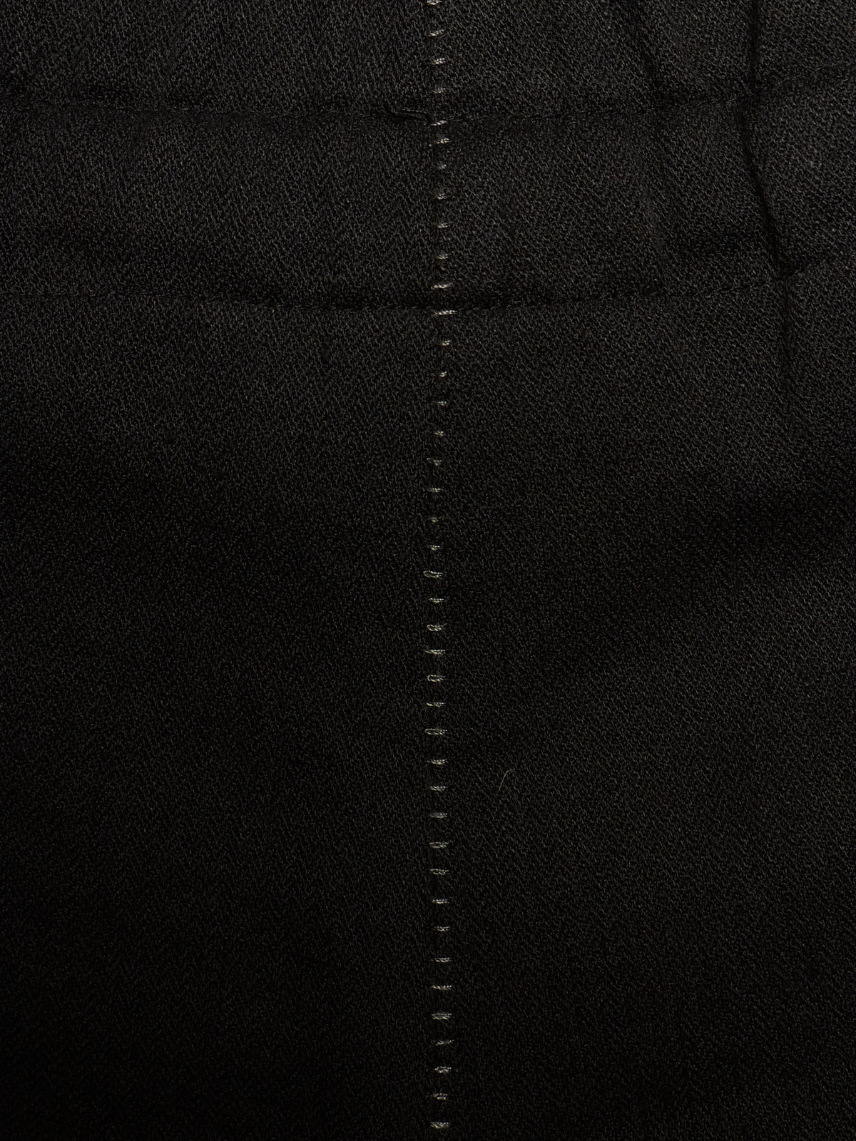 10sei0otto 2010s Black Linen Herringbone Overlock Frayed Hem Sweatpants