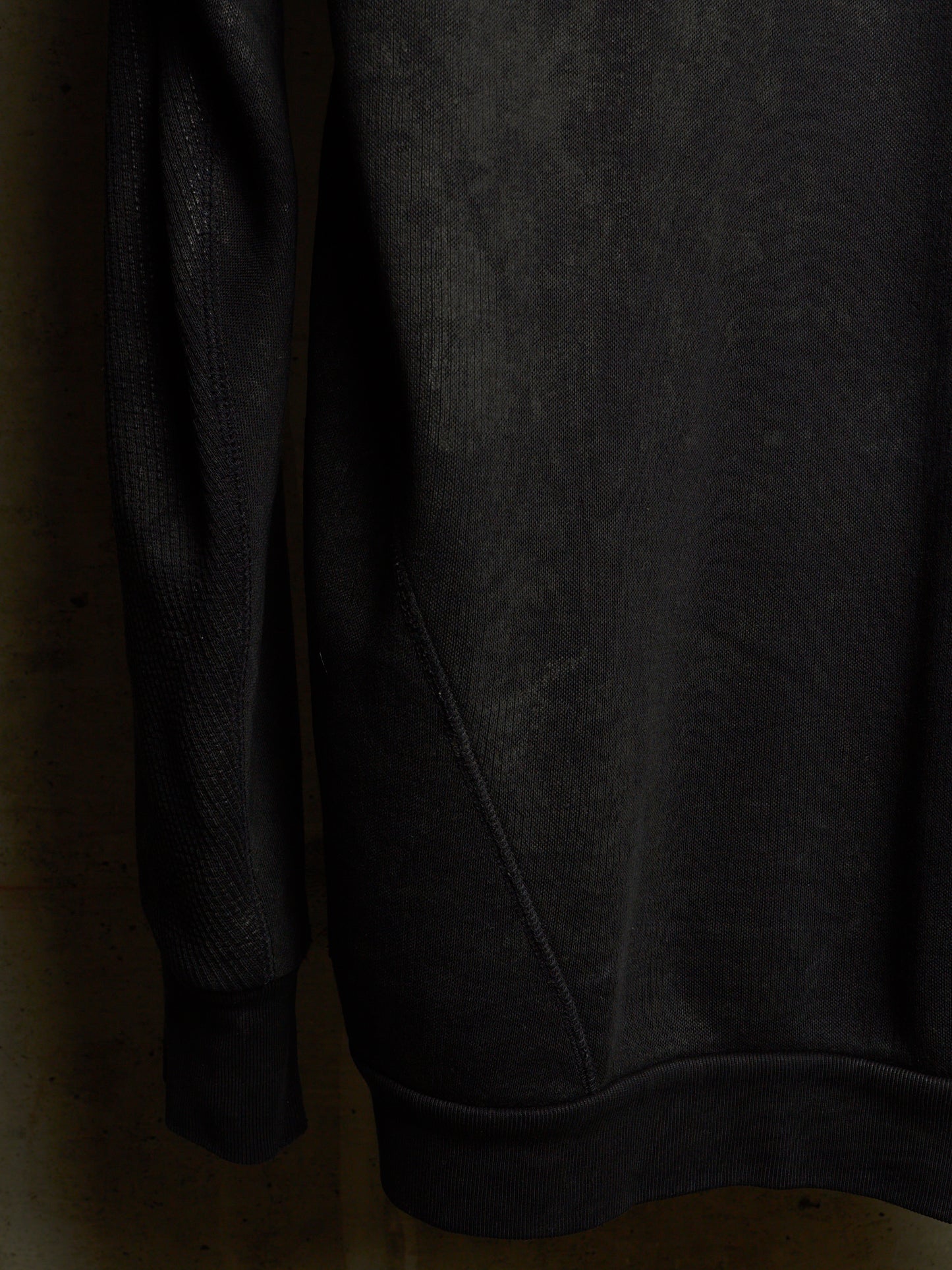11 by Boris Bidjan Saberi 2010s Black Vinyl Coated Removable Hooded Sweater