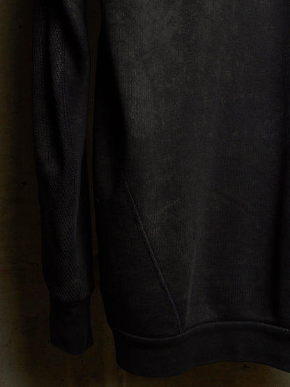 11 by Boris Bidjan Saberi 2010s Black Vinyl Coated Removable Hooded Sweater