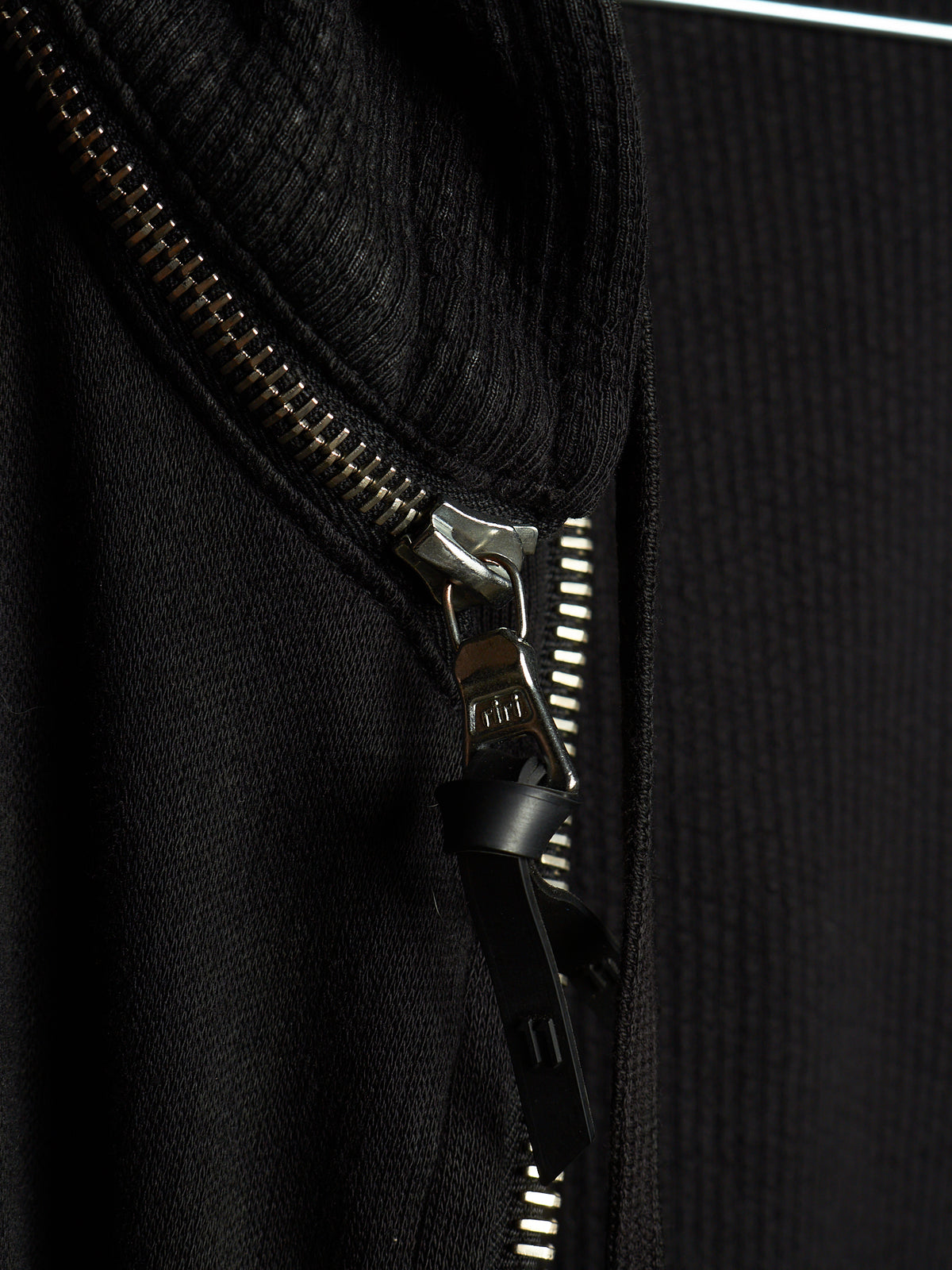 11 by Boris Bidjan Saberi 2010s Black Vinyl Coated Removable Hooded Sweater