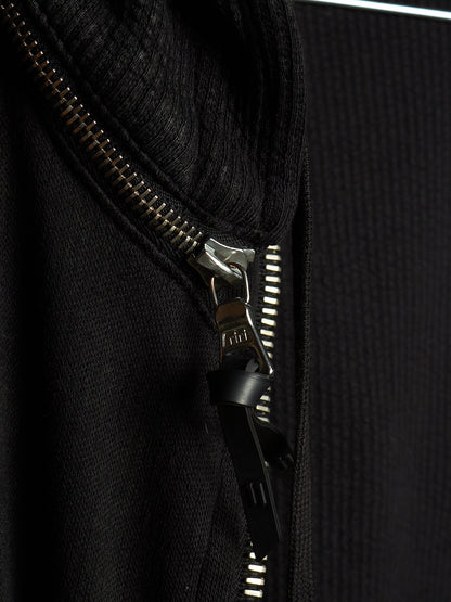 11 by Boris Bidjan Saberi 2010s Black Vinyl Coated Removable Hooded Sweater