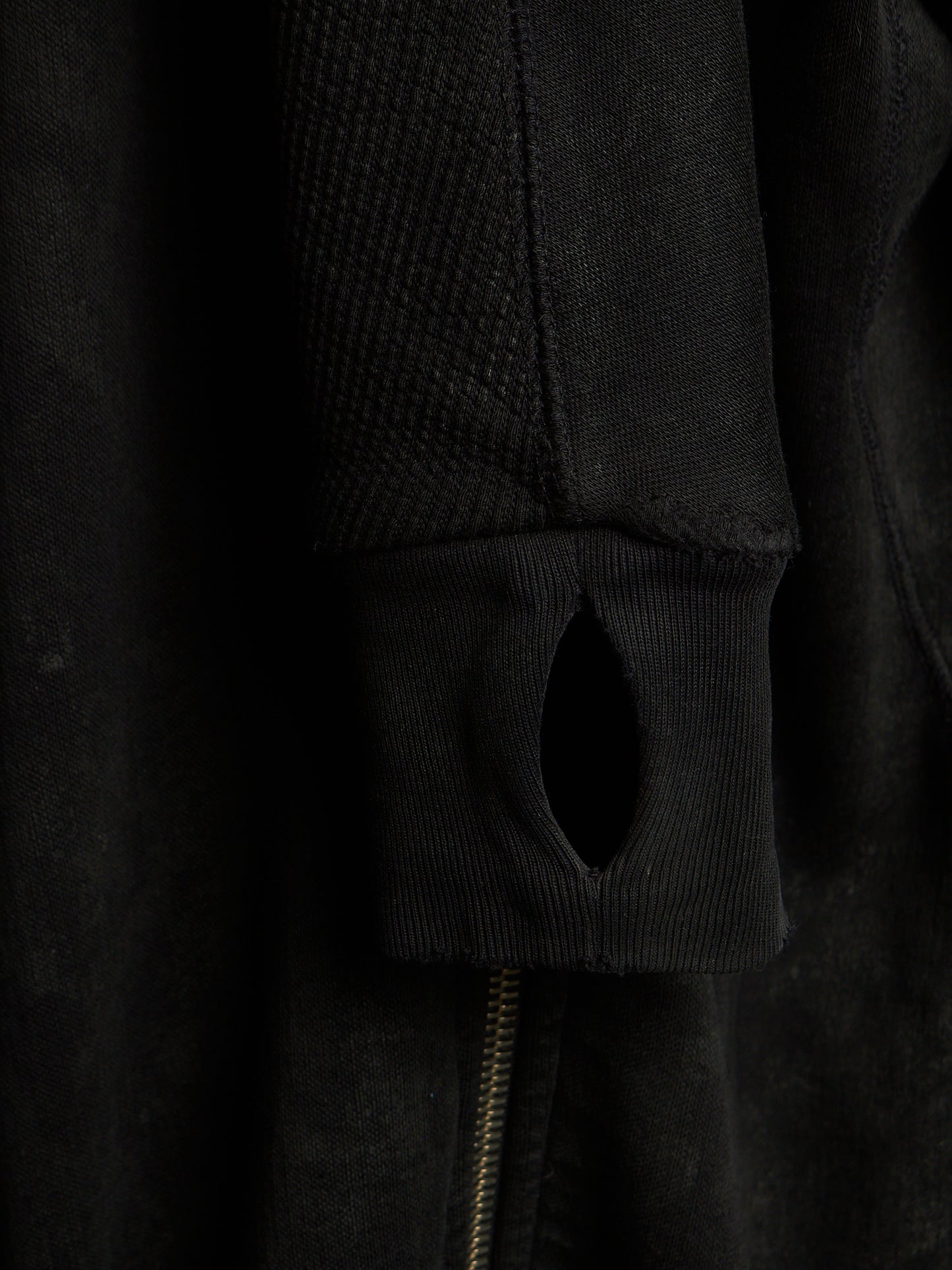 11 by Boris Bidjan Saberi 2010s Black Vinyl Coated Removable Hooded Sweater