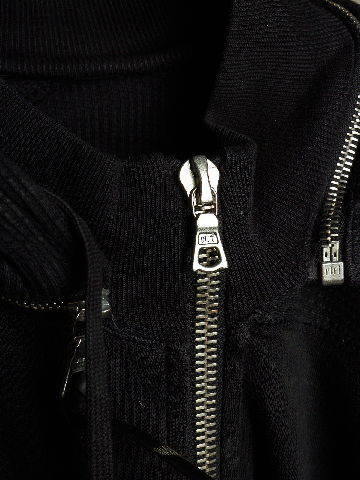 11 by Boris Bidjan Saberi 2010s Black Vinyl Coated Removable Hooded Sweater