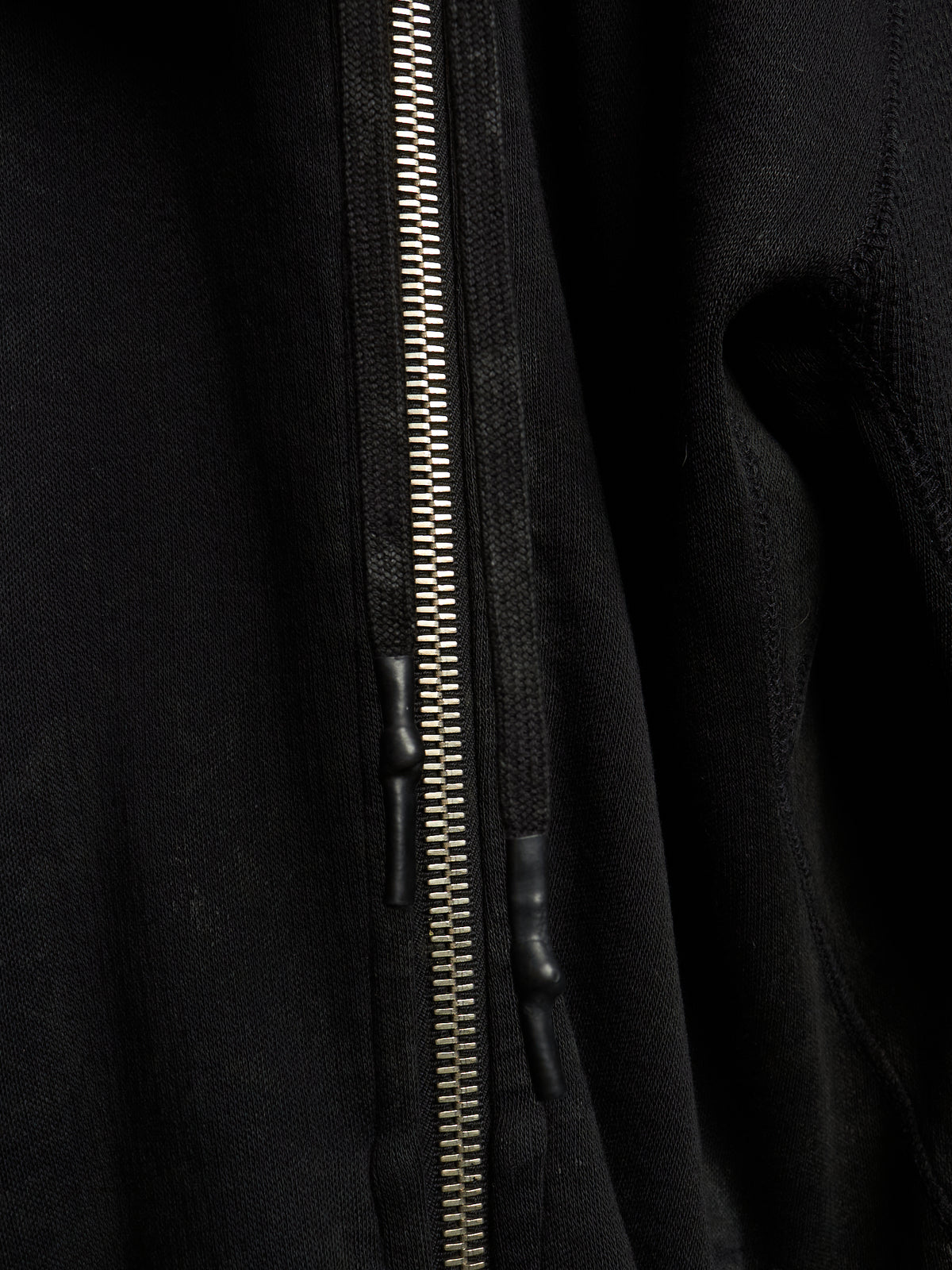 11 by Boris Bidjan Saberi 2010s Black Vinyl Coated Removable Hooded Sweater