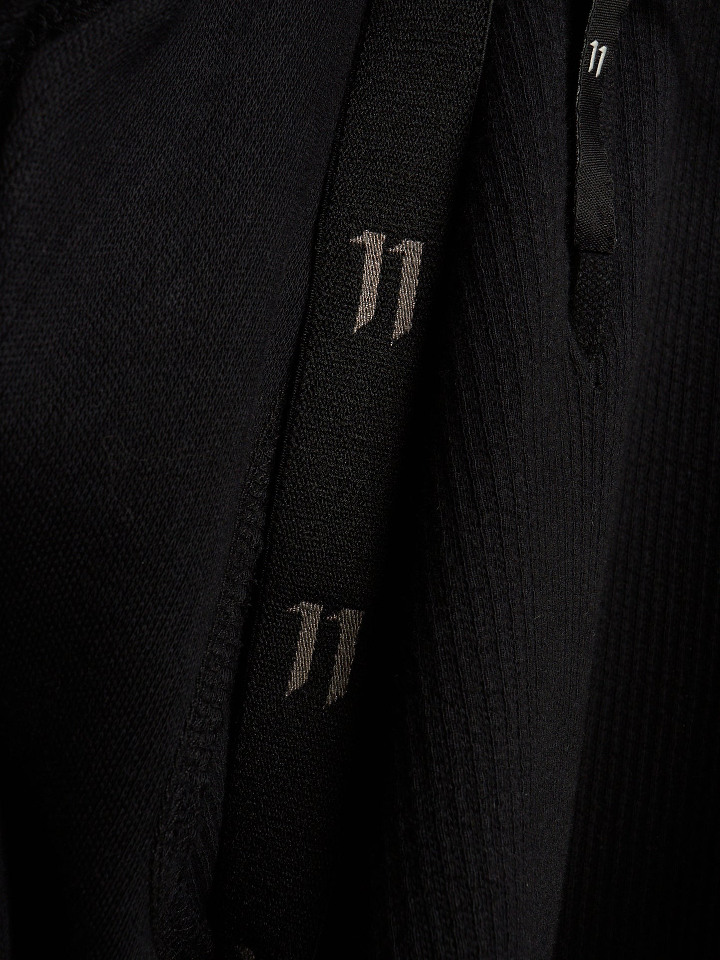 11 by Boris Bidjan Saberi 2010s Black Vinyl Coated Removable Hooded Sweater