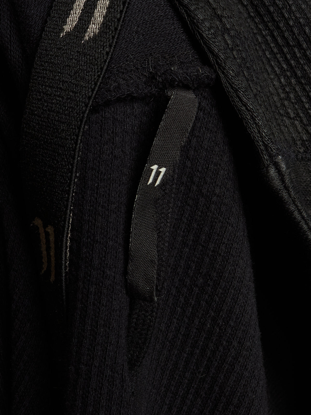 11 by Boris Bidjan Saberi 2010s Black Vinyl Coated Removable Hooded Sweater
