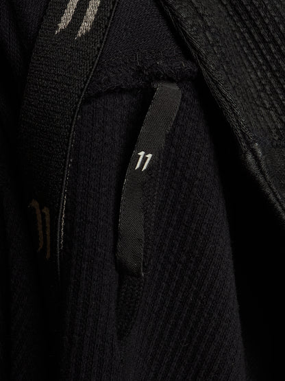 11 by Boris Bidjan Saberi 2010s Black Vinyl Coated Removable Hooded Sweater