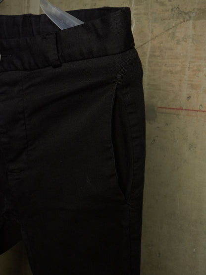 11 by Boris Bidjan Saberi 2010s ‘P14’ Washed Black Frayed Hem Drop-crotch Denim