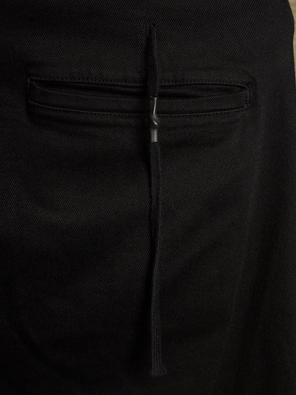 11 by Boris Bidjan Saberi 2010s ‘P14’ Washed Black Frayed Hem Drop-crotch Denim