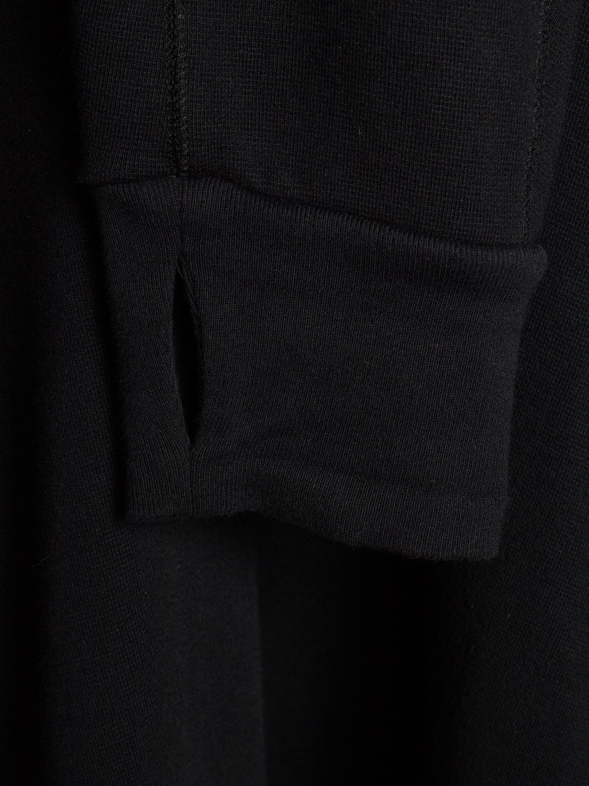 11 by Boris Bidjan Saberi 2010s Black Heavy Cotton Jersey Removable Hooded Sweater