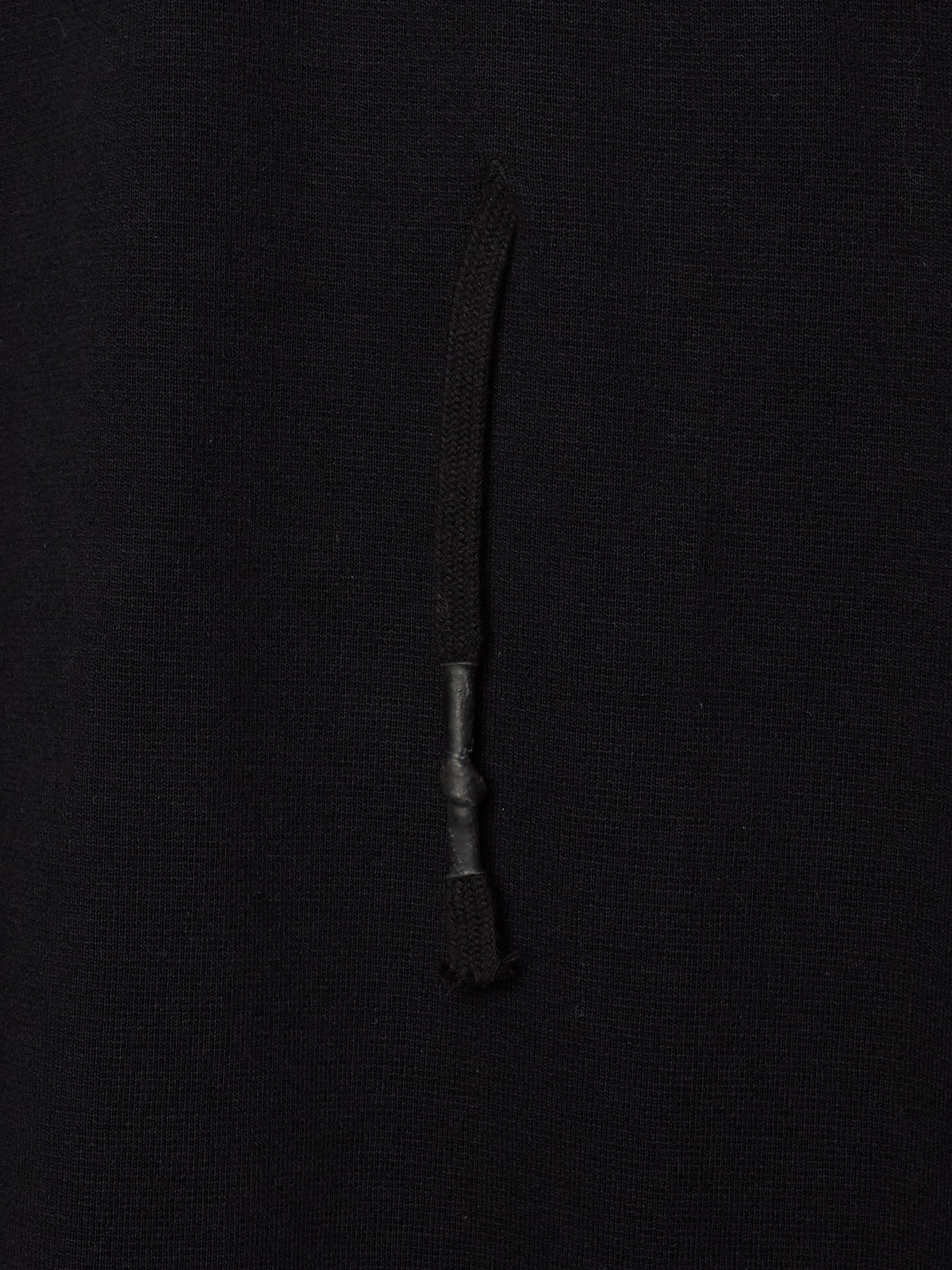 11 by Boris Bidjan Saberi 2010s Black Heavy Cotton Jersey Removable Hooded Sweater
