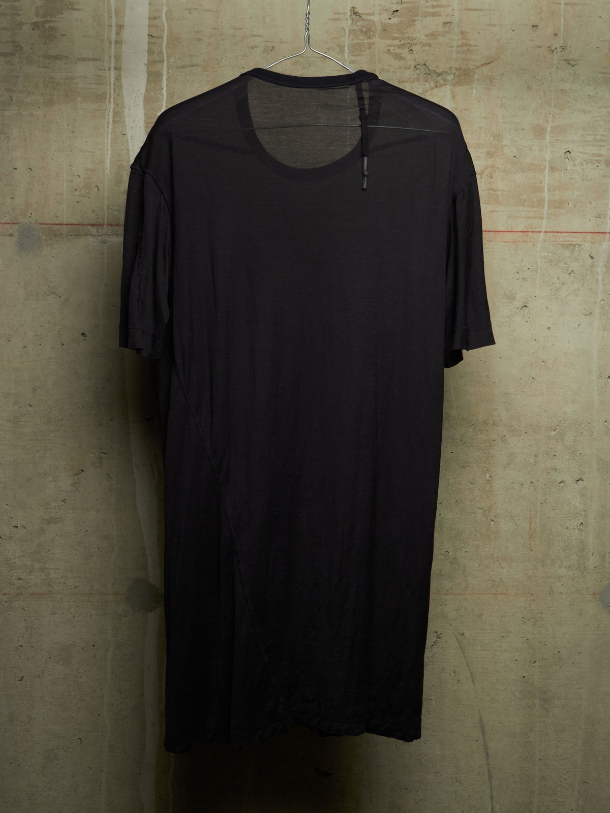 11 by Boris Bidjan Saberi 2010s ‘TS1’ Black Semi Sheer Longline T-shirt