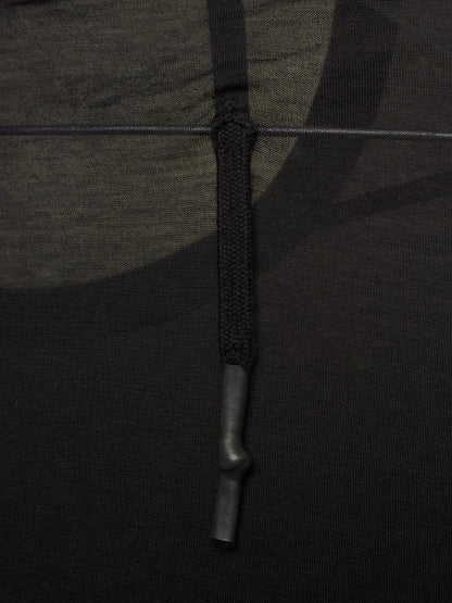 11 by Boris Bidjan Saberi 2010s ‘TS1’ Black Semi Sheer Longline T-shirt
