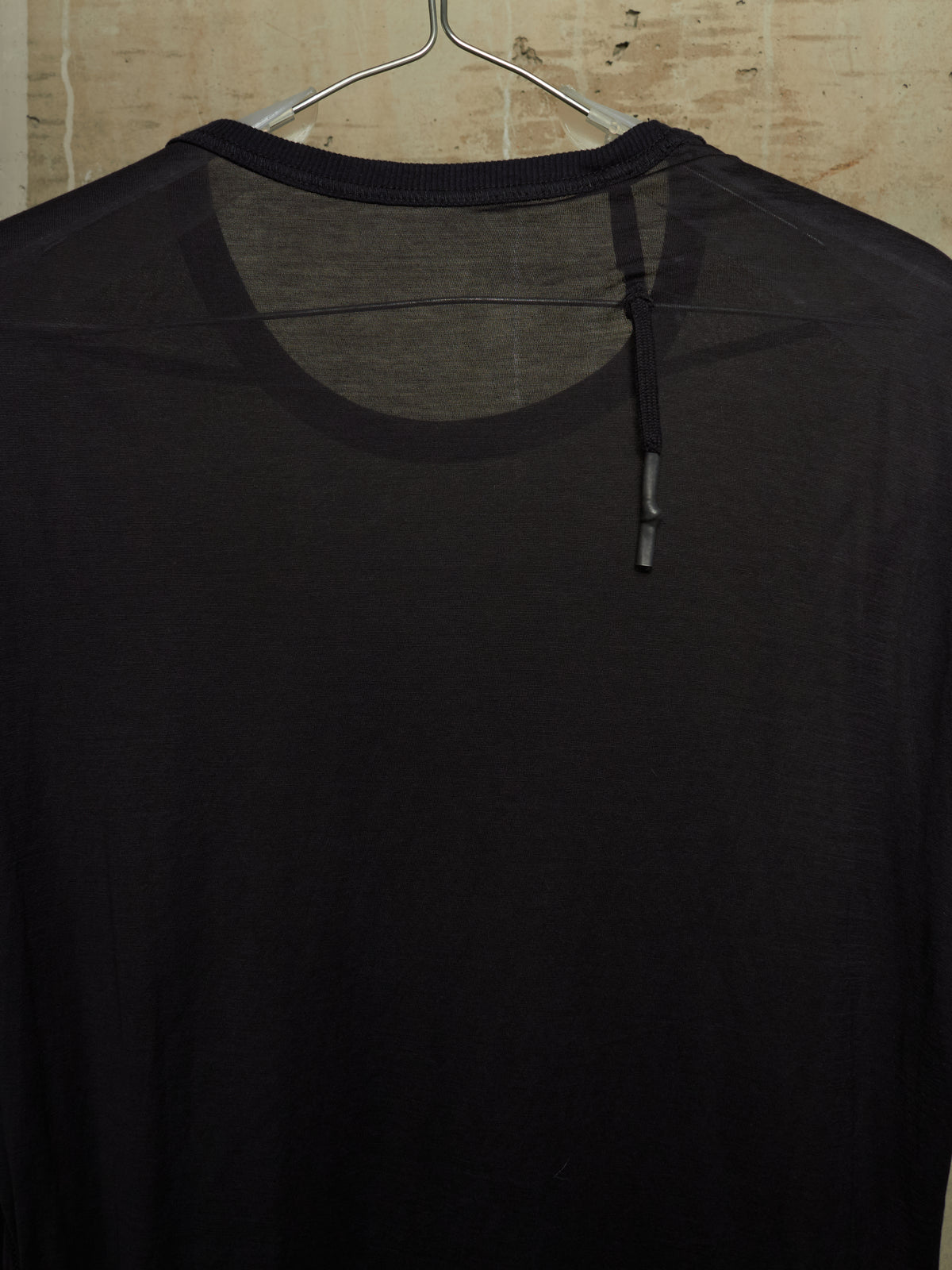 11 by Boris Bidjan Saberi 2010s ‘TS1’ Black Semi Sheer Longline T-shirt