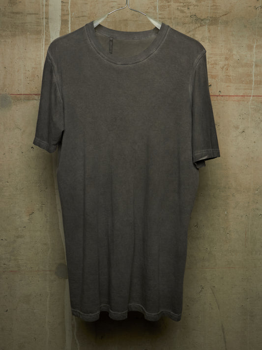 11 by Boris Bidjan Saberi 2010s ‘TS1’ Cold-dyed Grey Cotton Jersey Longline T-shirt