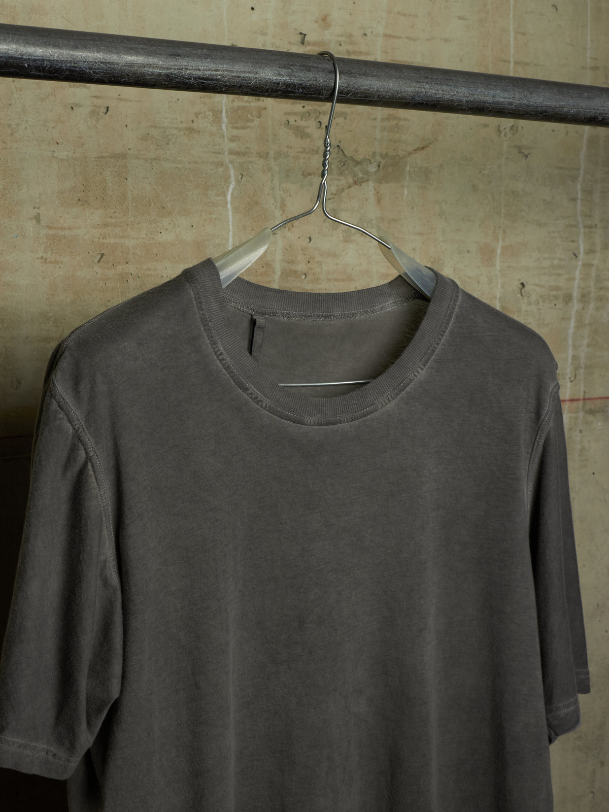 11 by Boris Bidjan Saberi 2010s ‘TS1’ Cold-dyed Grey Cotton Jersey Longline T-shirt