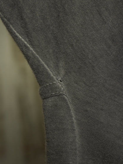 11 by Boris Bidjan Saberi 2010s ‘TS1’ Cold-dyed Grey Cotton Jersey Longline T-shirt