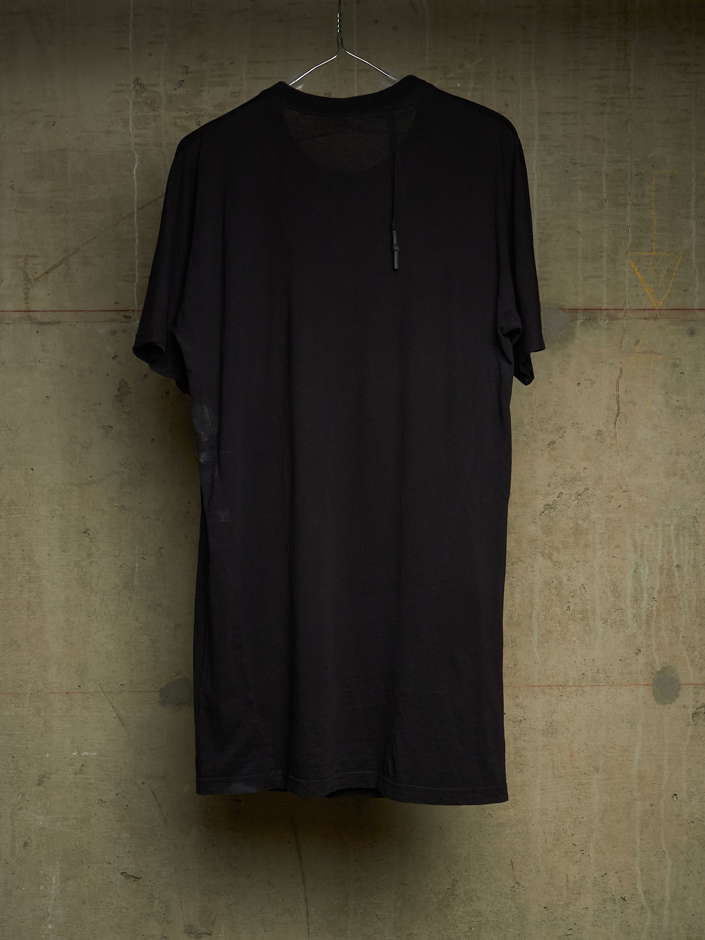 11 by Boris Bidjan Saberi AW19 'TS5' Black Block Dye '11' Print Longline T-shirt