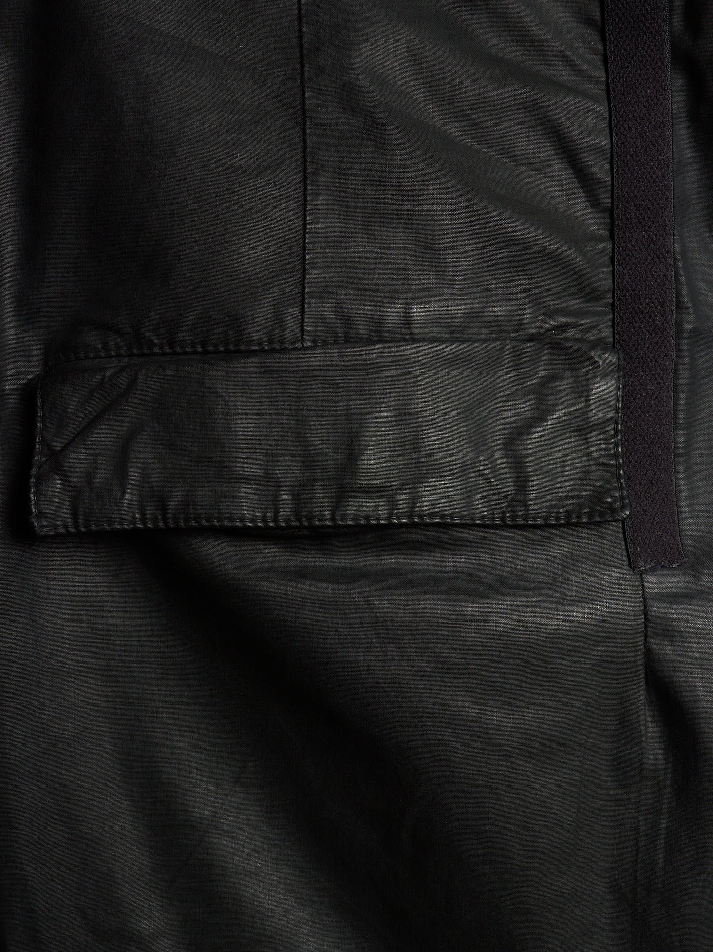 11 by Boris Bidjan Saberi 2010s Wax Coated Drop-crotch Cargo Pants