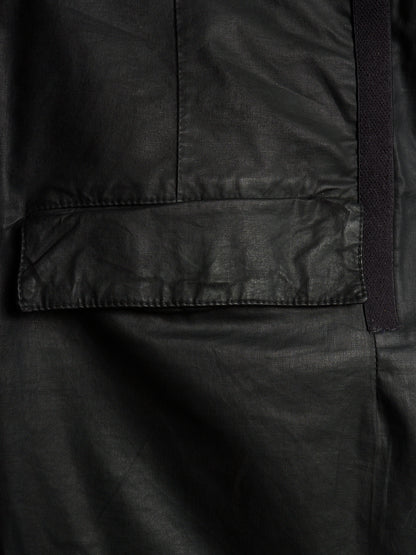 11 by Boris Bidjan Saberi 2010s Wax Coated Drop-crotch Cargo Pants