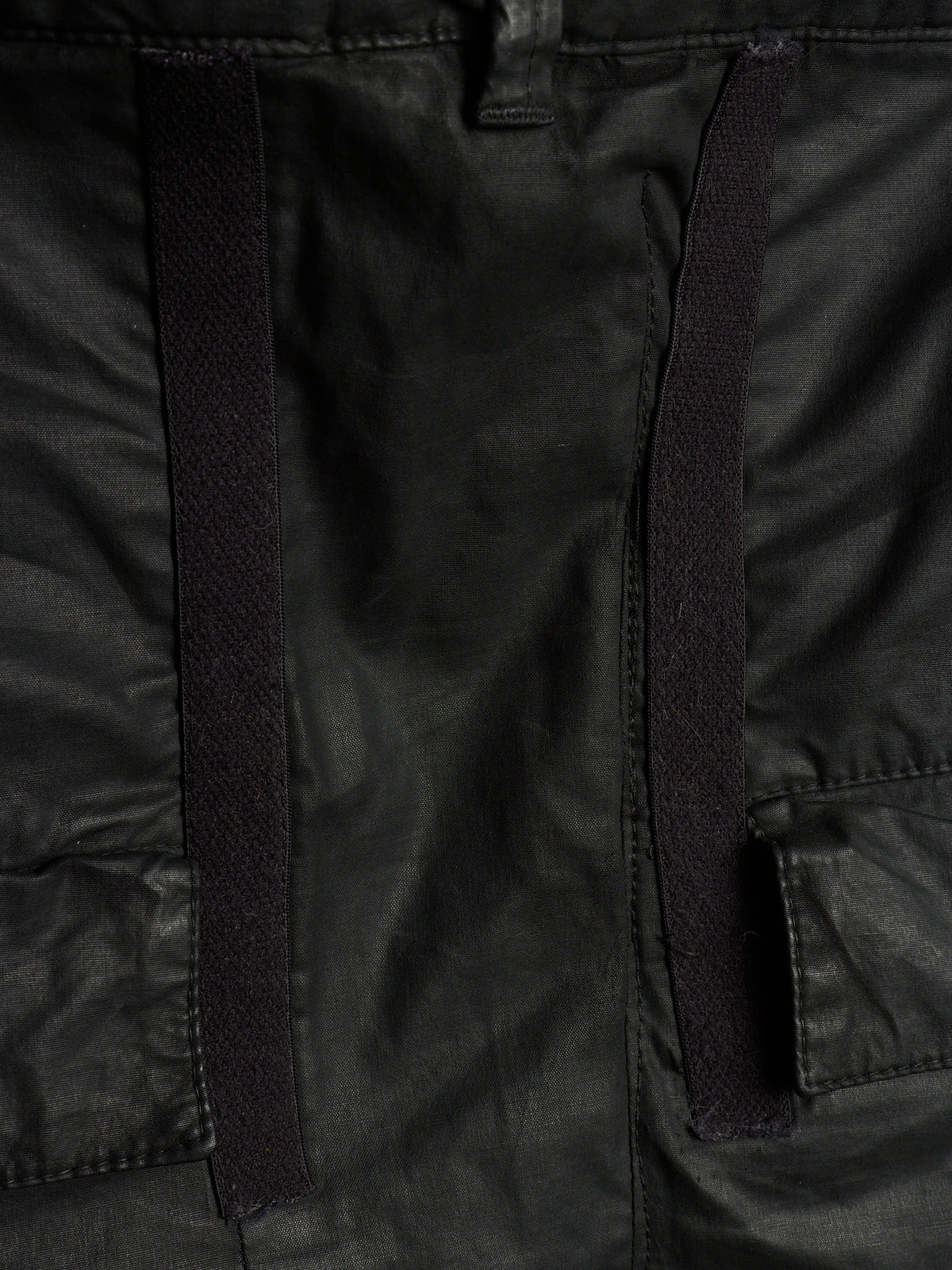 11 by Boris Bidjan Saberi 2010s Wax Coated Drop-crotch Cargo Pants