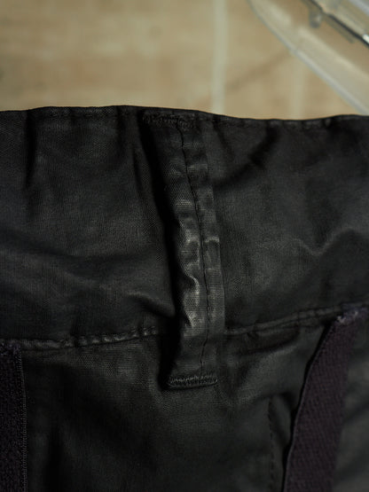 11 by Boris Bidjan Saberi 2010s Wax Coated Drop-crotch Cargo Pants
