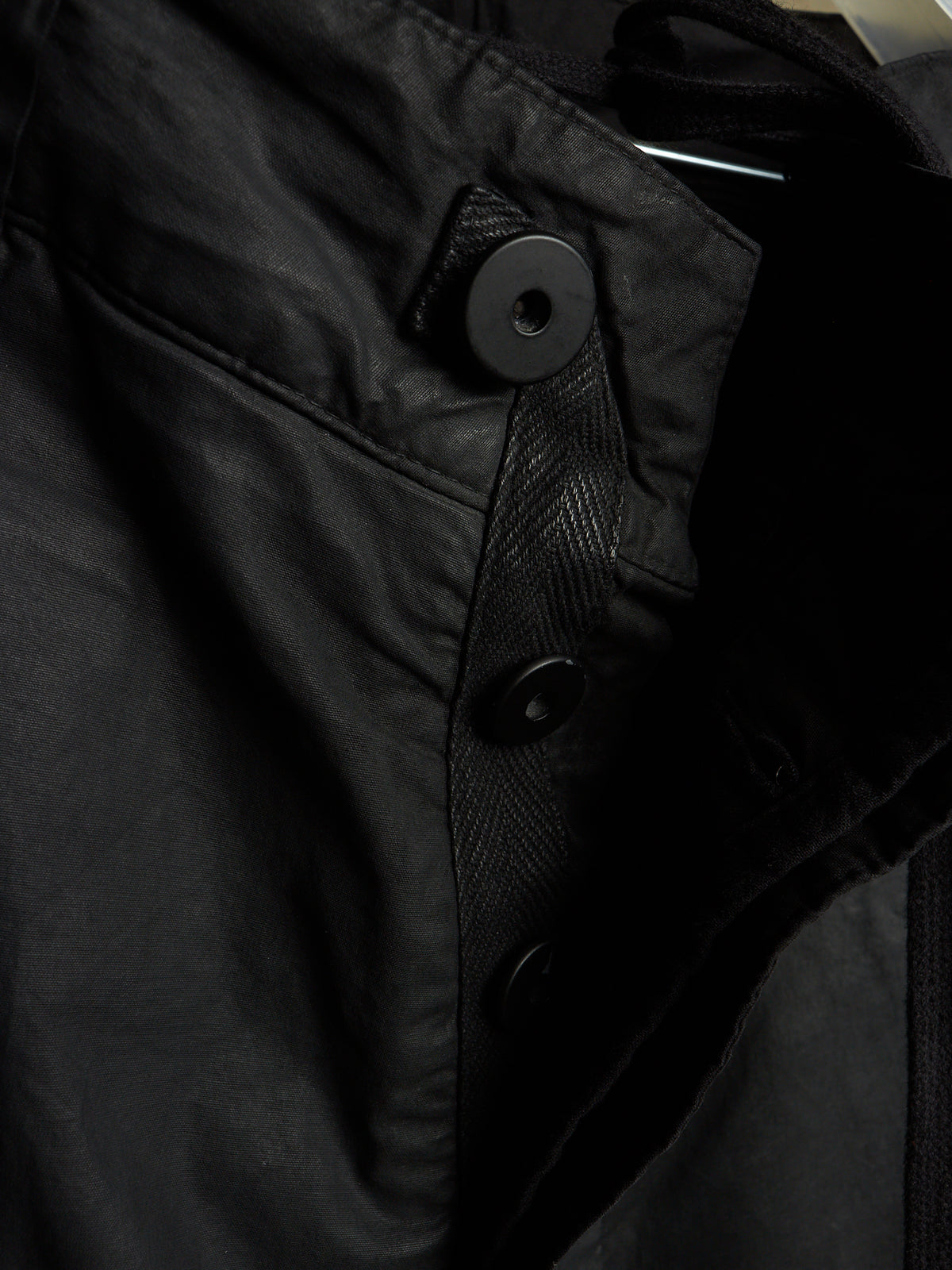 11 by Boris Bidjan Saberi 2010s Wax Coated Drop-crotch Cargo Pants
