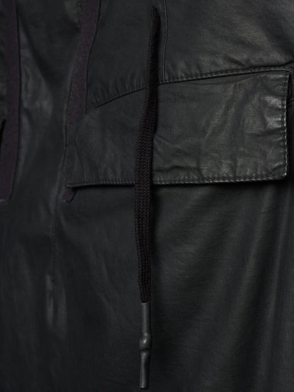 11 by Boris Bidjan Saberi 2010s Wax Coated Drop-crotch Cargo Pants
