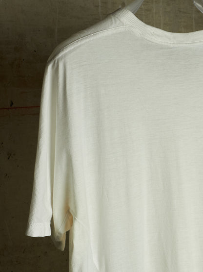 11 by Boris Bidjan Saberi AW18-19 'TS5' White Patch Pocket Embroidered T-shirt