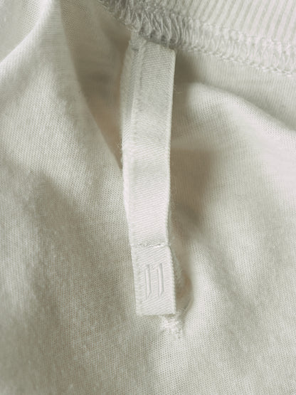 11 by Boris Bidjan Saberi AW18-19 'TS5' White Patch Pocket Embroidered T-shirt