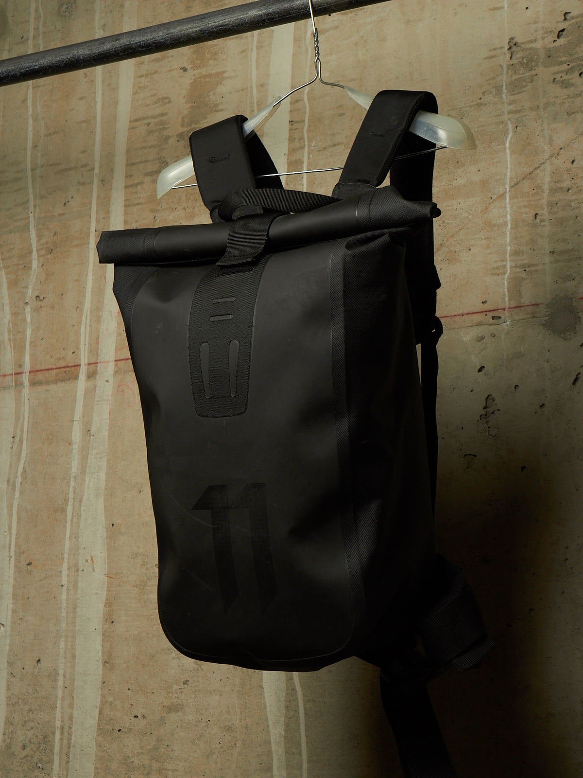 11 by Boris Bidjan Saberi x Ortlieb Black Nylon Velocity Back Pack