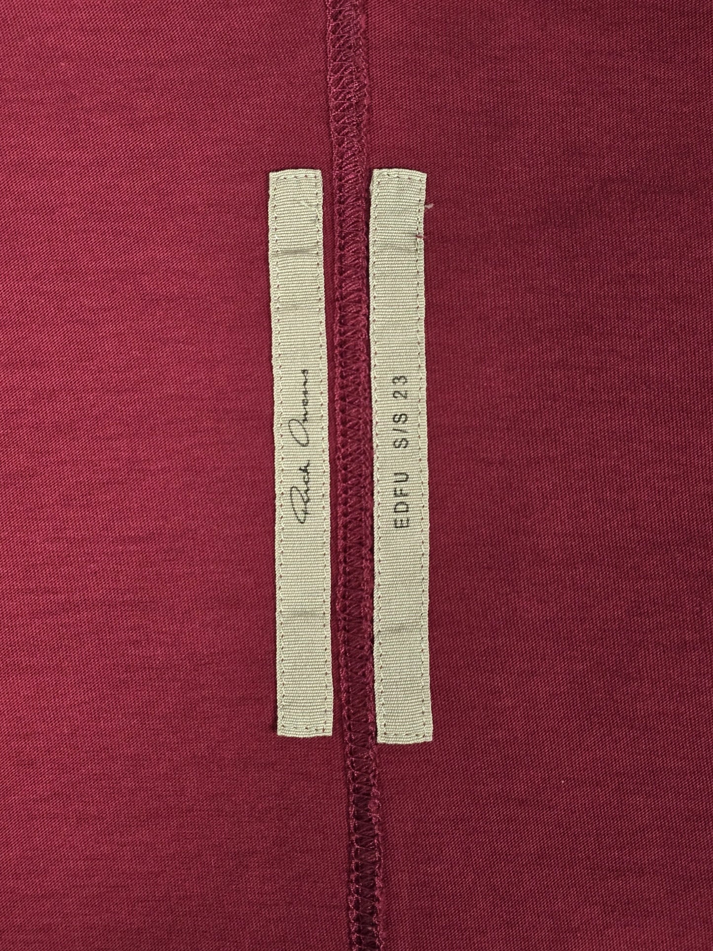 Rick Owens SS23 "EDFU" FUCHSIA Level T-shirt