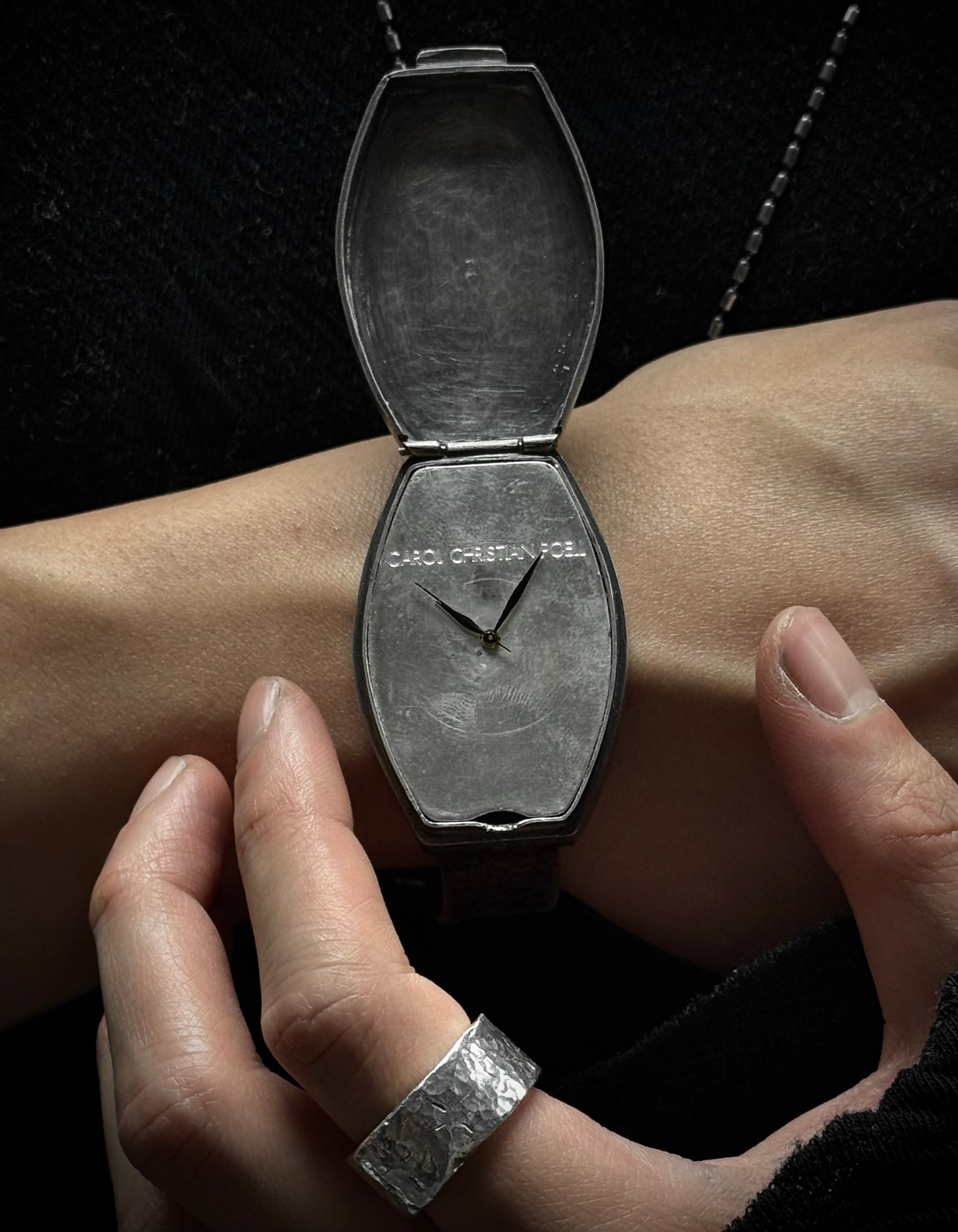 Carol Christian Poell ‘MM/0595’ Objet D’art Silver Watch Bracelet