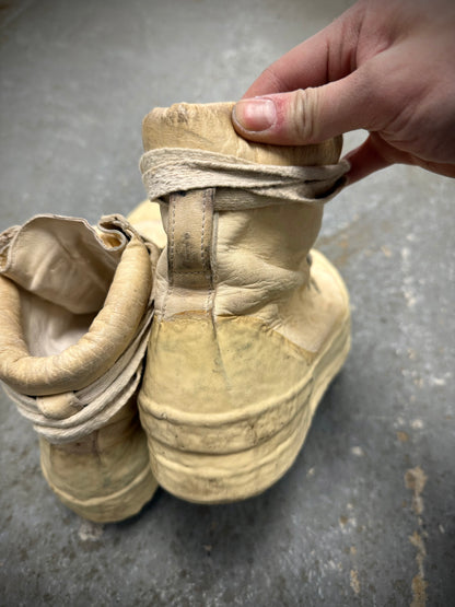 Carol Christian Poell ‘AM/2524 ROOMS-PTC/01’ Object-dyed Kangaroo Leather Drip Sneakers (39) detail | DRIEW GARMENTS