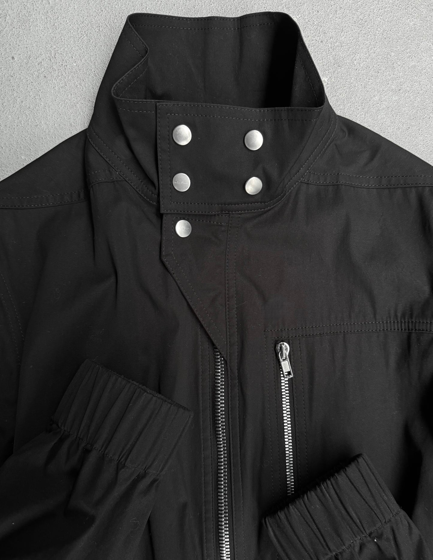 Rick Owens SS23 "EDFU" Black Bauhaus Cargo Larry Flight Jumpsuit