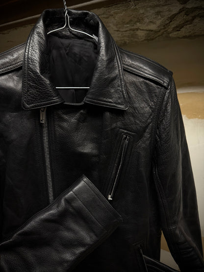 Rick Owens SS17 "WALRUS" Stooges Calf Leather Rider Jacket detail | DRIEW GARMENTS