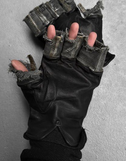 Carol Christian Poell 'AM/2457 ROOMS-PTC/12' Disparate Leather Gloves