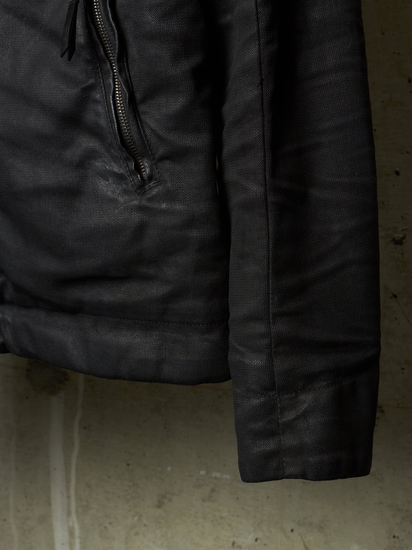 11 by Boris Bidjan Saberi AW18-19 'J14 F-1456' Lined Waxed Zipped Trucker Jacket