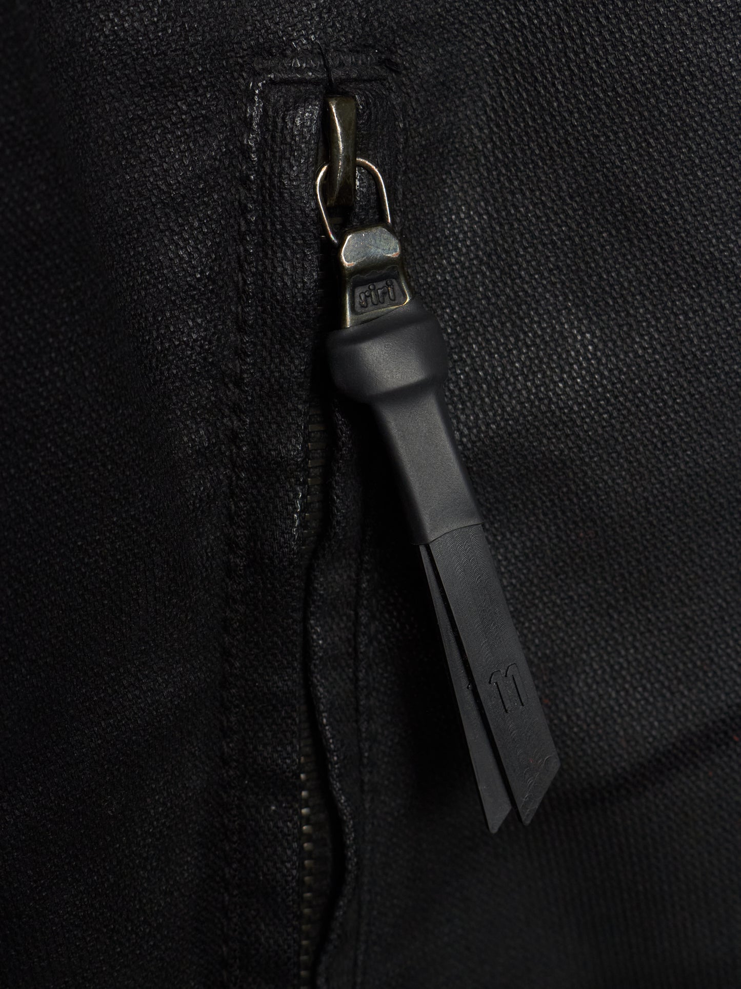 11 by Boris Bidjan Saberi AW18-19 'J14 F-1456' Lined Waxed Zipped Trucker Jacket