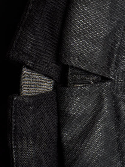 11 by Boris Bidjan Saberi AW18-19 'J14 F-1456' Lined Waxed Zipped Trucker Jacket