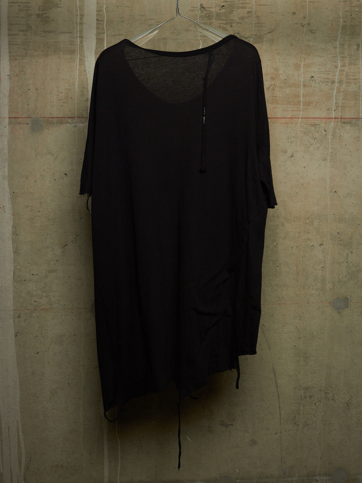 11 by Boris Bidjan Saberi 2010s Black Distressed Overlock Wide T-shirt