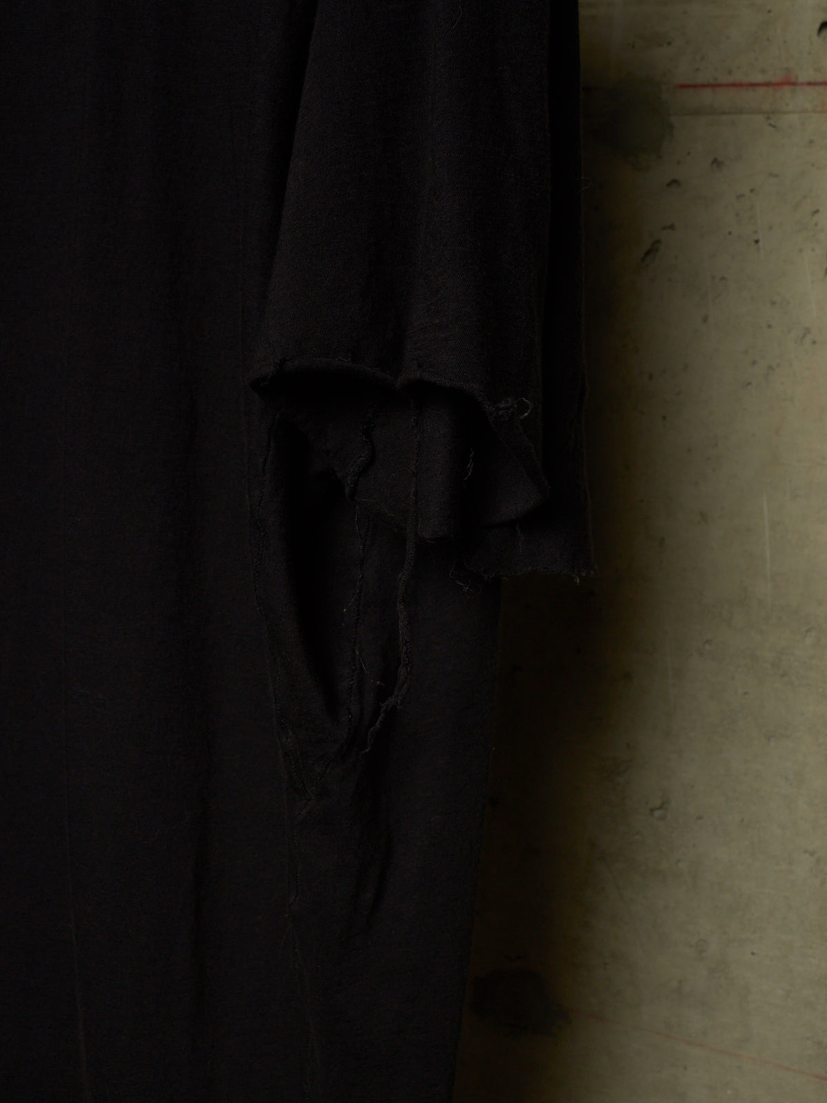 11 by Boris Bidjan Saberi 2010s Black Distressed Overlock Wide T-shirt