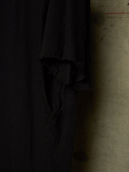 11 by Boris Bidjan Saberi 2010s Black Distressed Overlock Wide T-shirt