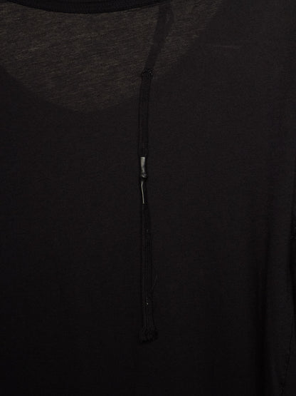11 by Boris Bidjan Saberi 2010s Black Distressed Overlock Wide T-shirt