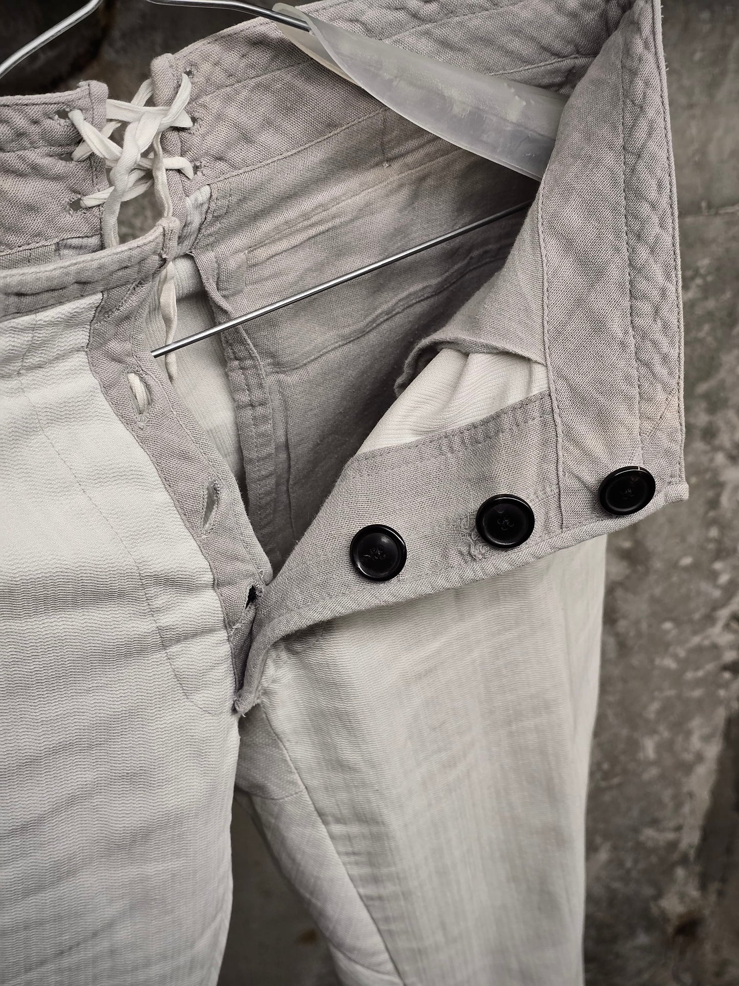 Carol Christian Poell SS02 "Traditional Escape" 'PM/1602MOVE' Corset Back Skinny Trousers