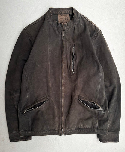 RipVanWinkle Late 90s Faded Canvas Zip-up Work Jacket