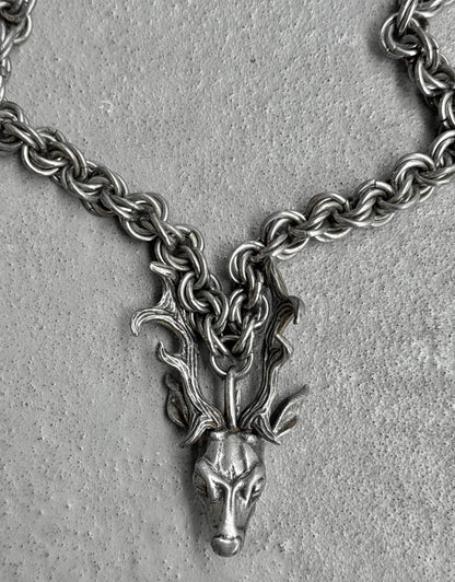Number (N)ine x Magical Design AW08 “My Own Private Portland” 925 Silver Deer Necklace